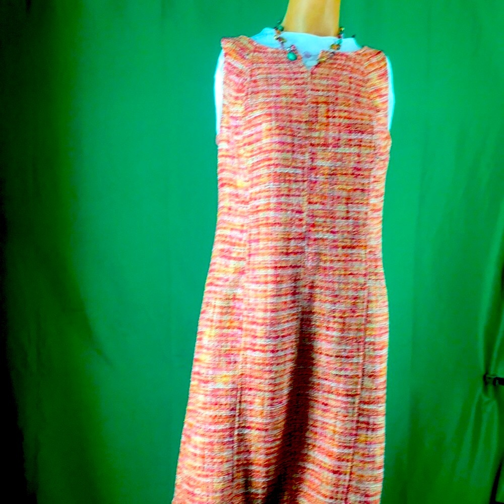 Talbot orange boucle dress